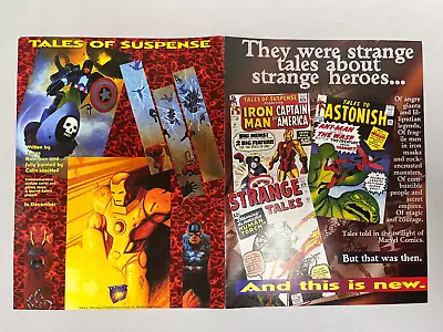 Marvel Comics Ad Copy 17  X 11  Iron Man Captian America Tales Of Suspense • $9.95