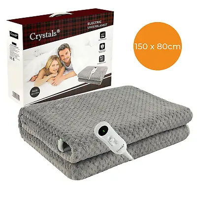 Electric Heated Under Blanket Comfort Control Fast Heat Up Cosy Warm Washable • £20.85