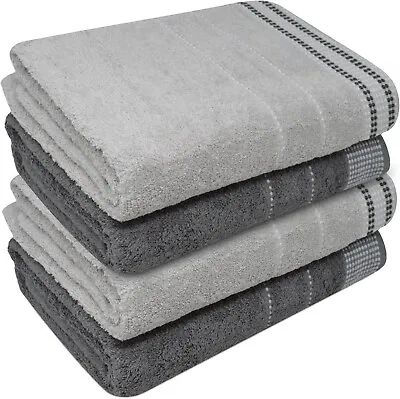 4x Super Jumbo Bath Sheets Towels 100% Egyptian Cotton Luxury Large Bath Towel • £22.21