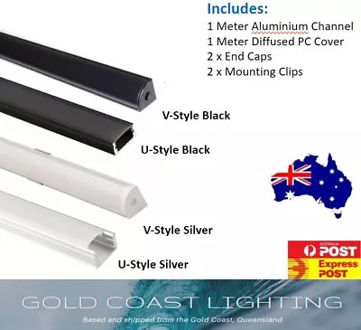 $118.80 • Buy LED Strip Lights Thin Aluminium Channel Profile Bar For Kitchen Cabinet 1m