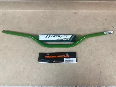 Moose Racing Green Carbon Steel 7/8 Handlebars CR Low Bend For MX Bikes 7/8  • $26.95