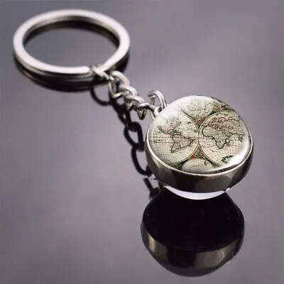 Glass Shinny Vintage Planet Keychain Pendants Ornament Jewelry Diy Keychains 1pc • $10.31