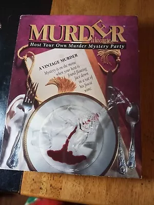 Murder Ala Carte: A Vintage Murder Host Your Own Mystery Party Game • $14.90