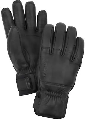 Hestra Gloves Omni Leather Ski Gloves In Black • £87