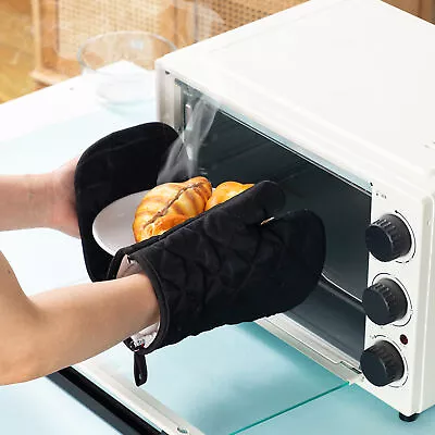 Oven BBQ Gloves Heat Resistant Microwave Mitts Kitchen Cooking Pot Holder Pad AU • $10.31