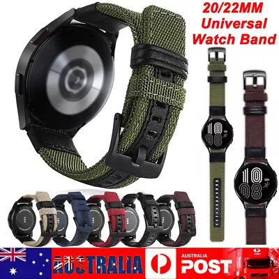 Nylon Wrist Band Strap For Garmin Forerunner 245 645 158 55 Vivoactive 3 4 S42 • $10.44