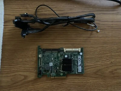 $25 • Buy Dell T954J PERC 6/i SAS RAID Controller W/ Cables PowerEdge R710
