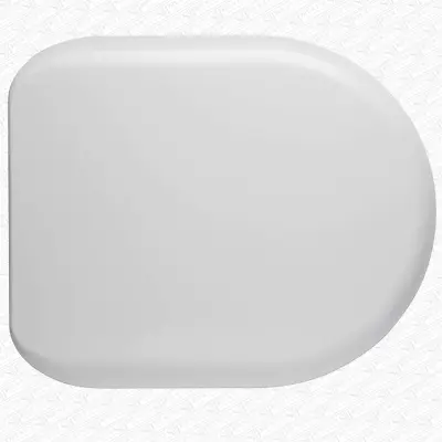 RAK Compact D Shape Soft Close Toilet Seat & Fittings Urea Wrap Over - White • £61.99