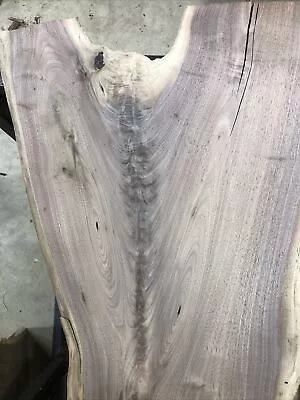 Black Walnut Live Edge Curly Crotch Slab - 28” Long - Planed BW219 • $64.99