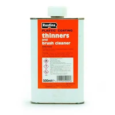 Rustins Plastic Coating Thinners And Brush Cleaner 500ml Powerful Solvent Blend • £13.19