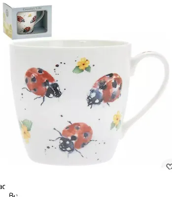 Ladybird Country Life Large Fine China Mug Gift Boxed • £8.95