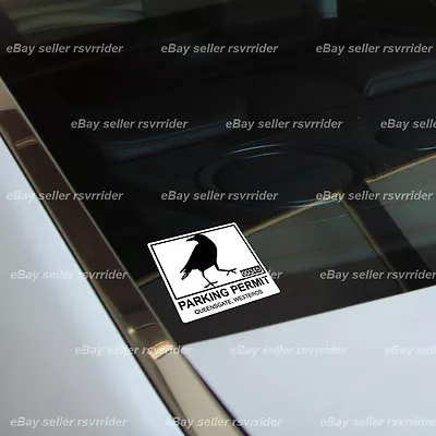 £5.82 • Buy Castle Black Parking Permit  Decal Sticker Game Of Thrones Crow Wall