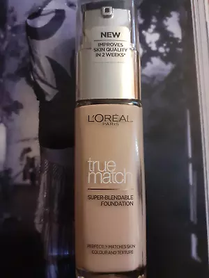 L'Oreal Paris True Match Super Blendable Foundation. Shade 1.N IVORY • £7.99