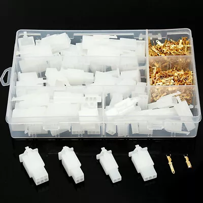 380Pcs 2.8mm 2/3/4/6-Pin Car Electrical Wire Cable Connector Terminal Plug Kit • $21.50