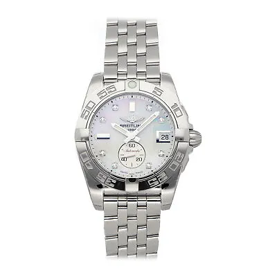 Breitling Galactic Automatic 36mm Steel Diamonds Bracelet Watch A37330121A1A1 • $4049