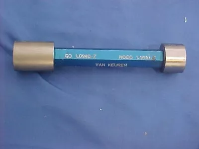 Van Keuren Smooth Plug Gage Go 1.0990 No Go  1.1010-z Sf • $45