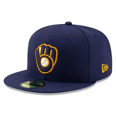 Milwaukee Brewers 59fifty New Era Navy Fitted Hat • $28.95