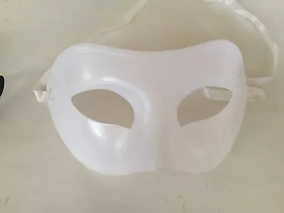 White Or Black Mens Masquerade Ball Party Eye Mask Venetian Costume Face Man • $4.24