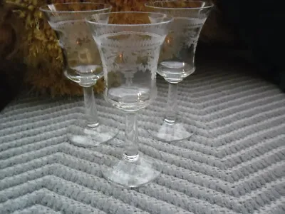 3 Pall Mall Sherry Glasses • £5