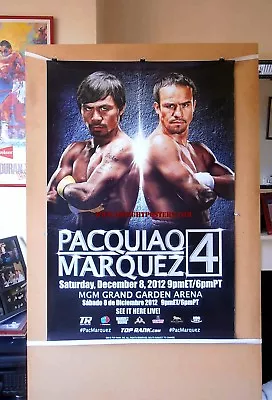 MANNY PACQUIAO Vs. JUAN MANUEL MARQUEZ (4) : Original CCTV Boxing Poster 30D • $105.68