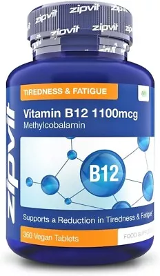 Vitamin B12 Tablets High Strength 1100mcg Methylcobalamin 360 Vitamin B12 Vegan • £10.99