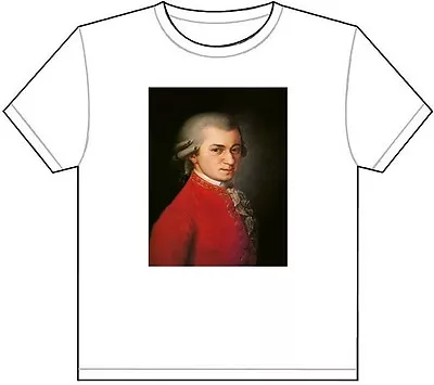 WOLFGANG AMADEUS MOZART T-SHIRT TEE PICTURE PHOTO Piano Keyboard Composer 1529 • $21.99