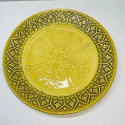 Vintage Black Forest Majolica Plate Made In Germany Yellow • $19.95