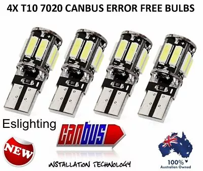 4pcs T10 Wedge 5smd Parker Number Plate Led Bulbs W5w 194 168 131 White Canbus • $11.97