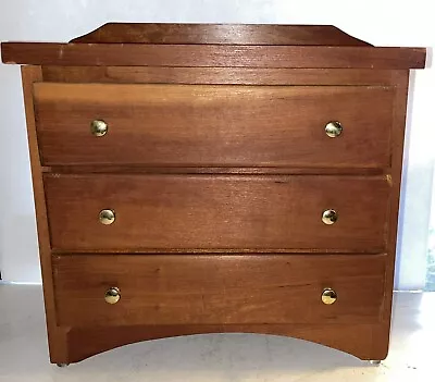 Vintage  Miniature Cherry Chest Of Drawers Beautiful • $95.20