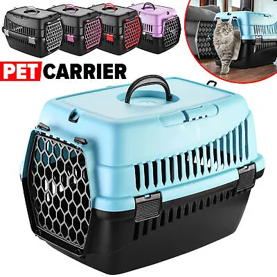 View Details Portable Pet Carrier For Cats Puppy Travel Dog Cage Carry Basket Transporter Box • 12.99£
