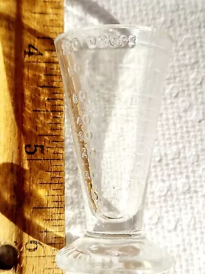 Vintage MELEK Glass Graduated 120 Drop Laboratory Beaker Apothecary  2.25  HTF • $24.95