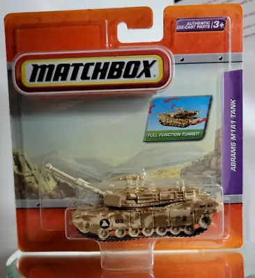 Matchbox 2010 Real Working Rigs Abrams M1A1 Tank MBT Desert Tan Camouflage • $49.99