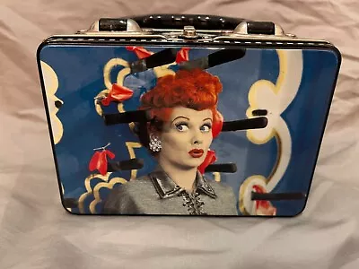 I Love Lucy Tin Metal Tote Lunchbox LTD ED Collectible Vandor Open Box No Tags • $11.19