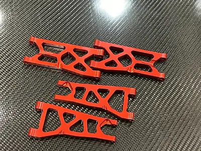 Aluminum Front & Rear Suspension A Arms For Arrma Big Rock 3S BLX MEGA Red • $26.99