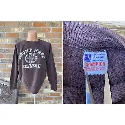 $300 • Buy 60s Champion Runner Tag Sweat Shirt Sweatshirt Vintage Mount Mary College
