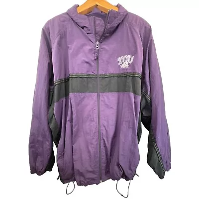 Vtg TCU Mens Jacket Sz XXL Infinity Classic TX Christian University Horned Frogs • $99.99