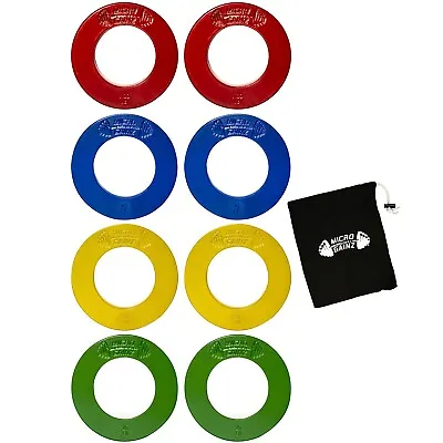 Micro Gainz Multi-Color Olympic Micro Plate Set Of .25LB-1LB W/ Bag Made In USA • £48.18