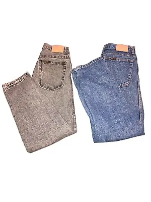 Vintage Lot Of 2 HIS Jeans 30x30 Black Blue Worn • $22.97