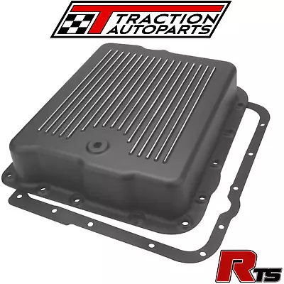 Transmission Pan Black Finned Pan GM Turbo 700R4 4L60e For Chev Holden • $149.80