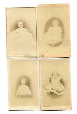$24.87 • Buy BABYS CDVs, 4 SET. PA, IND AND W.VA. MAKER MARKS. 