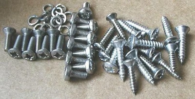 $12.17 • Buy VW Beetle Bug Pop-Out Side Window Stainless Steel Screws Air Cooled Volkswagen