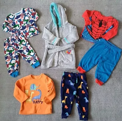 Bundle Baby Boys 9-12 Months Bedtime Clothes Pyjamas Dressing Gown  • £3.99