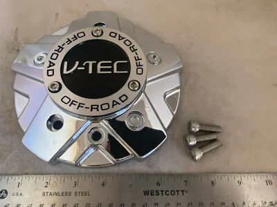 $49 • Buy V-Tec Wheels Screw In Chrome Wheel Rim Hub Cover Center Cap C394-6CLVT LG1008-23