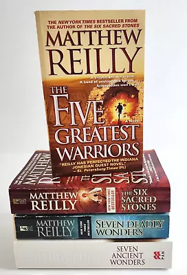 4 X Matthew Reilly Jack West Jr. Small Paperback Bundle Novels Action Thriller • $29