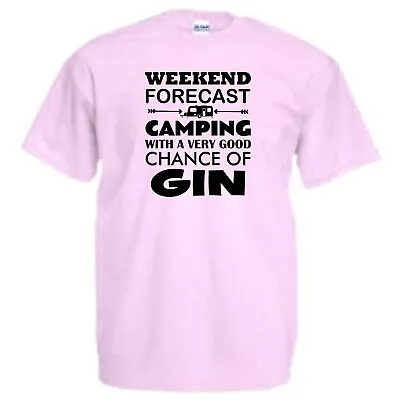 Caravan Gin T-Shirt Glamping Tshirt Camping T Shirt  Funny Drinking TShirt • £10.99