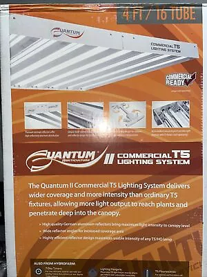 GROW LIGHT Quantum Commercial T5 Lighting System 4ft 16 Tube T5 HO 864 Watts • $219.95