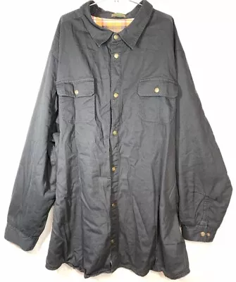 Boulder Creek Trading Company Men's Big & Tall Black Light Jacket 4XL Tall Lined • $29.49