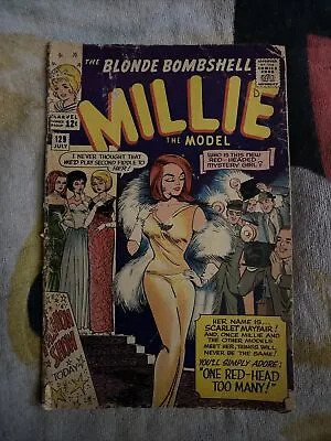 Millie The Model #129 - Cover Art By Stan Goldberg (Marvel 1965) Damaged J • $10