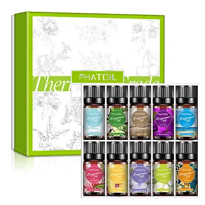 $26.99 • Buy 10x 10ml Fragrance Oils Set Essential Oils For Diffuser,Candle,Wax Melts Making