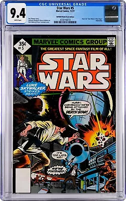 Star Wars #5 CGC 9.4 (Nov 1977 Marvel) Reprint/Multi-Pack Hoberg Cockrum Cover • £44.65